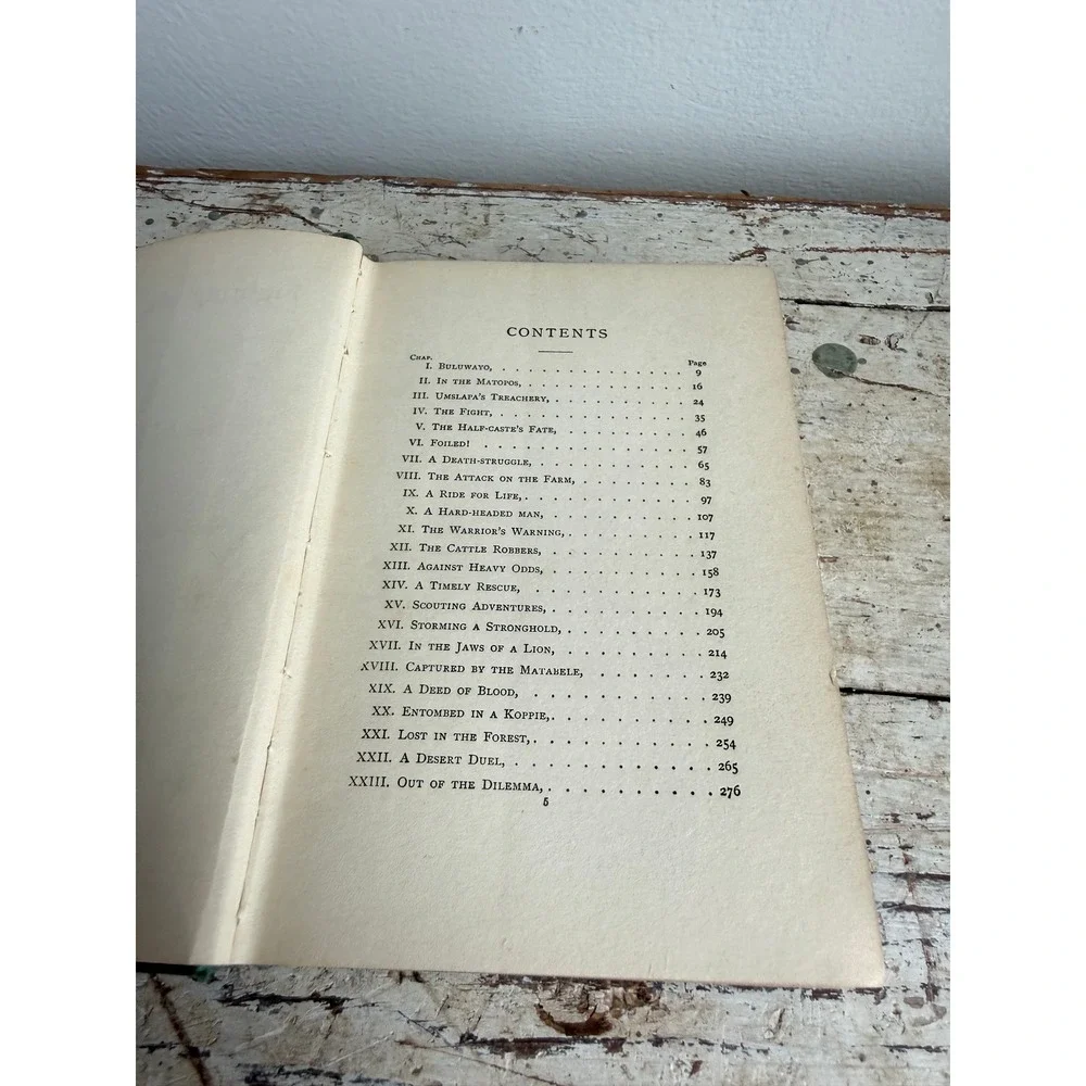 Fighting the Matabele J. Chalmers Blackie & Son Antique Illustrated Hardcover